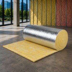 Rollo de Fibra de Vidrio Duct Wrap RF-3000 para aislamiento de ductos de aire acondicionado